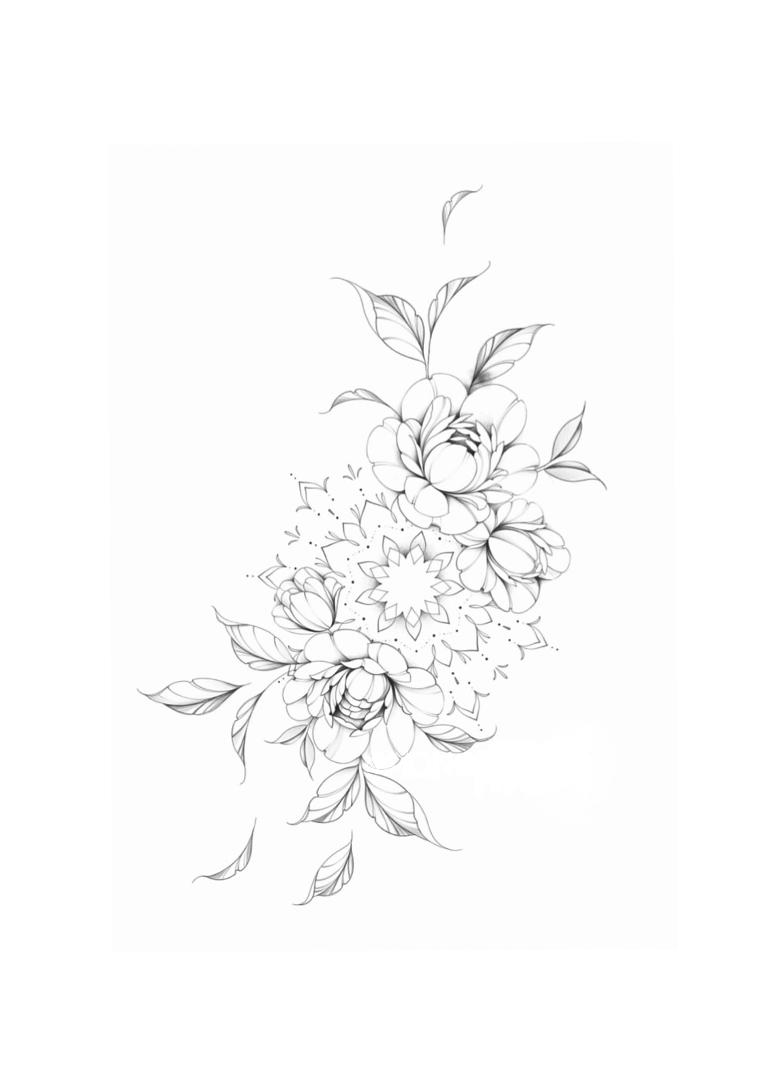 Floral Com Mandala